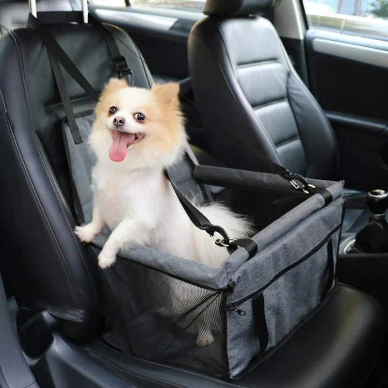 Waterproof Dog Car Seat Cover Hammock – Foldable Rear Seat Pet Travel Protector