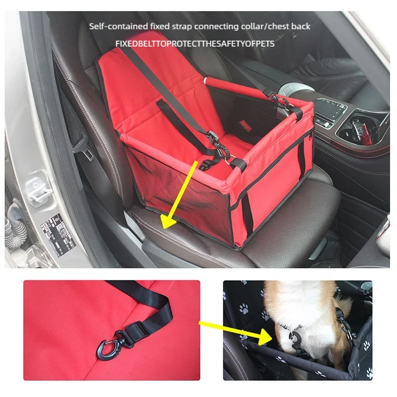 Waterproof Dog Car Seat Cover Hammock – Foldable Rear Seat Pet Travel Protector